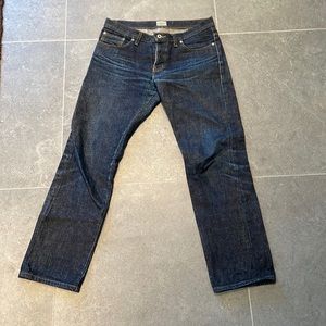 Rare naked and famous raw denim Okinawa spirit. Never washed before.